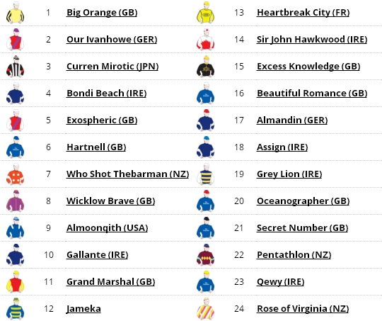 Melbourne Cup field of 2016