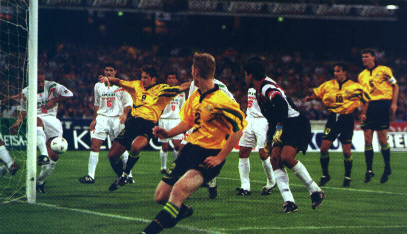 Craig Moore - Australia vs Iran 1997 World Cup Qualifier MCG Melbourne